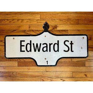 Vintage Toronto Street Sign - Edward Street
